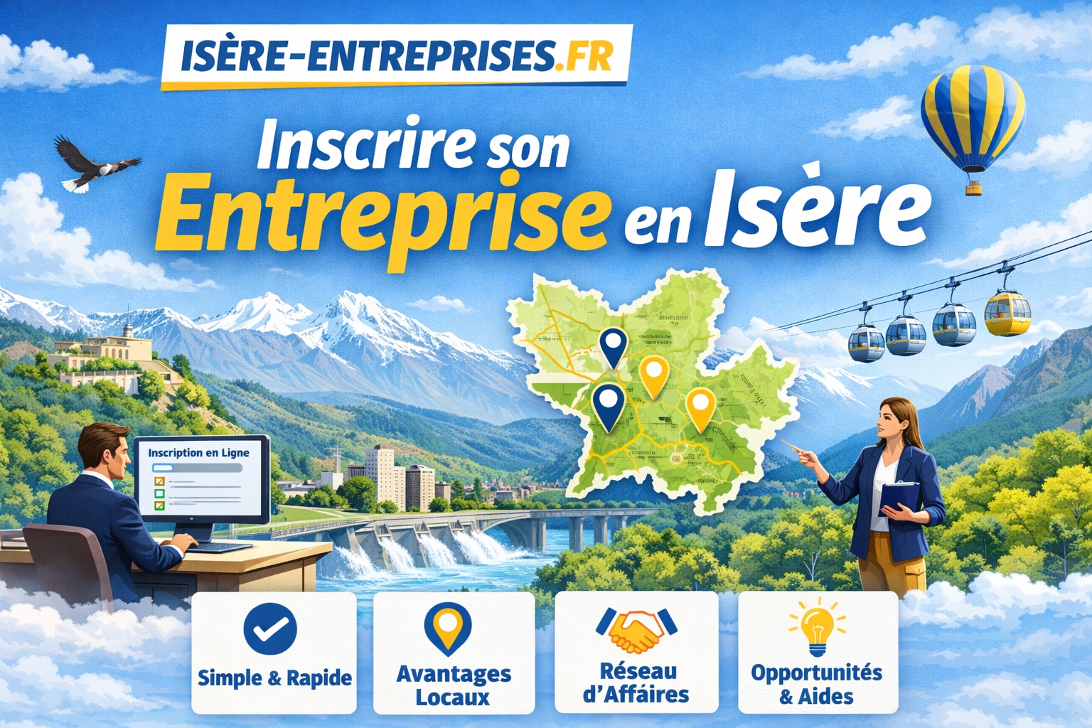 Inscrire son entreprise sur Isere-entreprises.fr